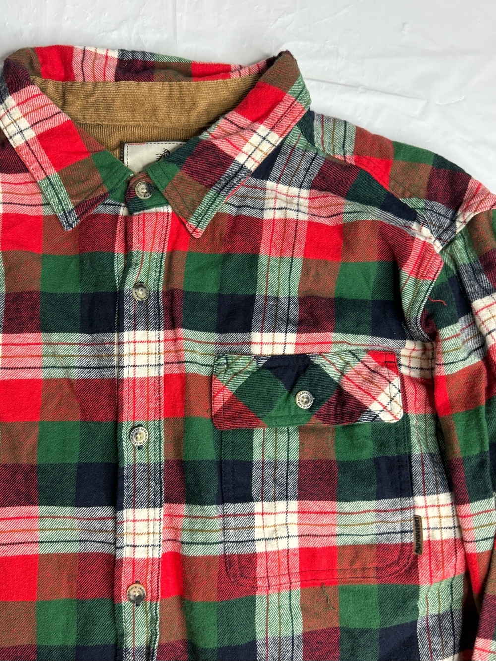 Legendary Whitetails Buck Camp Flannel Shirt Mens XL Plaid Lined
